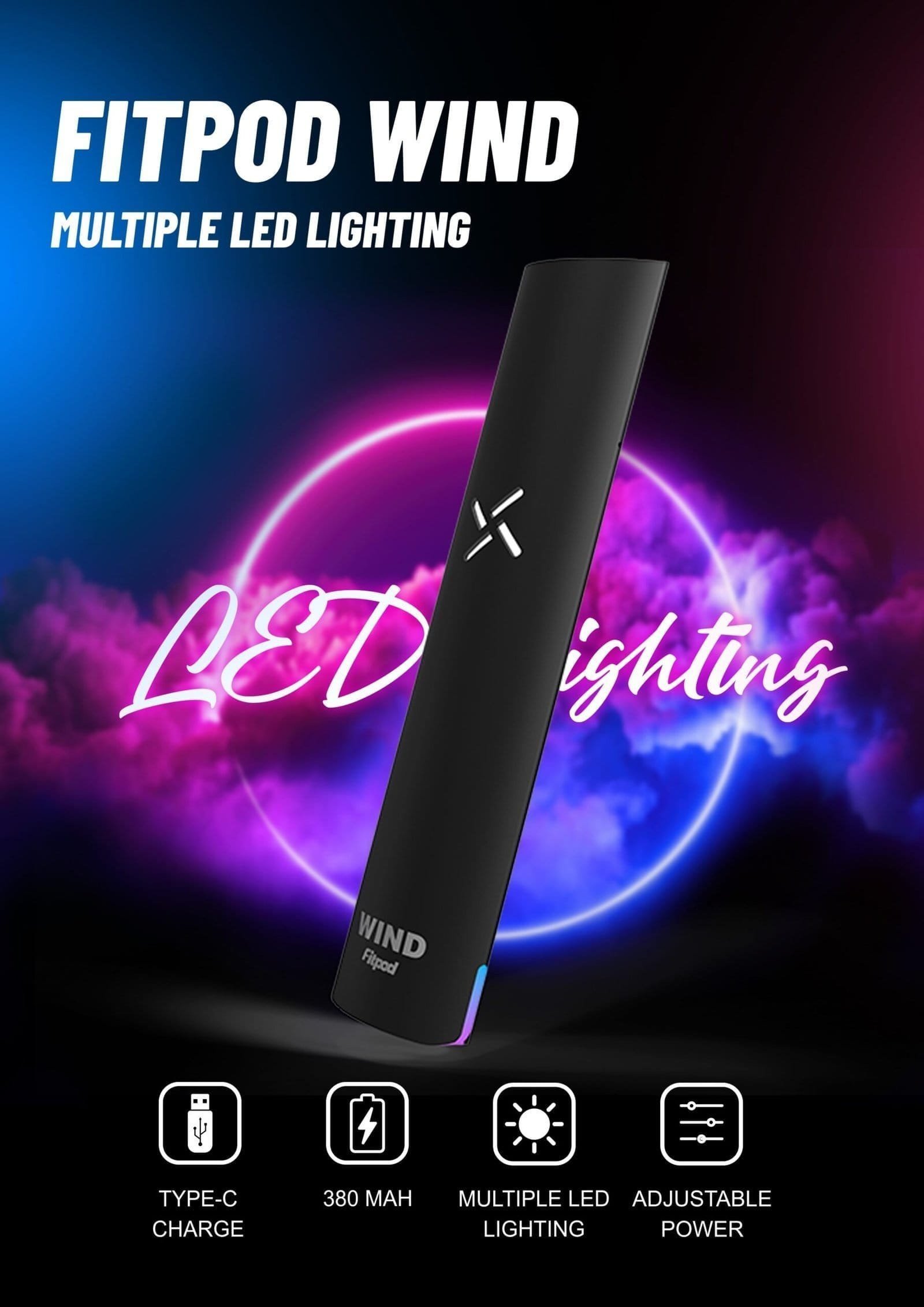 Fitpod Wind氣流發光一代電子煙可調壓主機:圖片 3